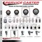 Service Caster 4'' SS Maroon Poly Swivel 1-3/4'' Expanding Stem Caster Set 2 Total Lock Brakes, 4PK SCC-SSEXTTL20S414-PPUB-MRN-2-S-2-134 - alternate 4